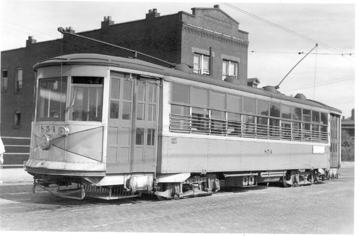 Колумбус, OH, Четырёхосный моторный Brill № 854