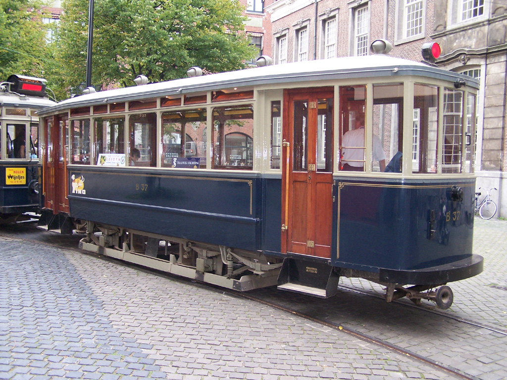 The Hague, Werkspoor 2-axle trailer car № B37 The Hague, Werkspoor 2-axle trailer car № B37