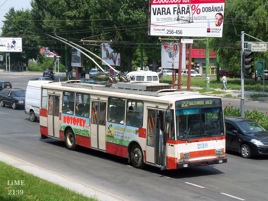 Кишинёв, Škoda 14Tr13/6M № 2139