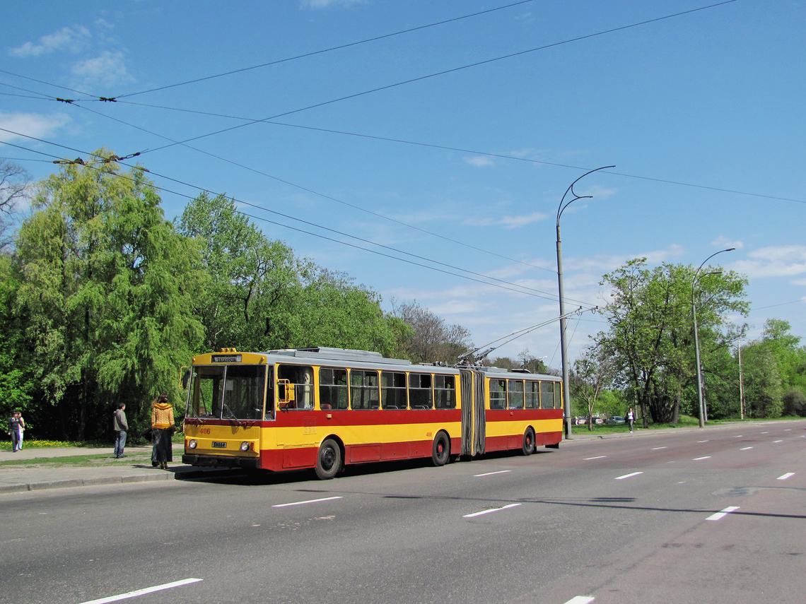 Киев, Škoda 15Tr03/6 № 486; Киев — Покатушки 09.05.2011 на троллейбусе Škoda 15Tr