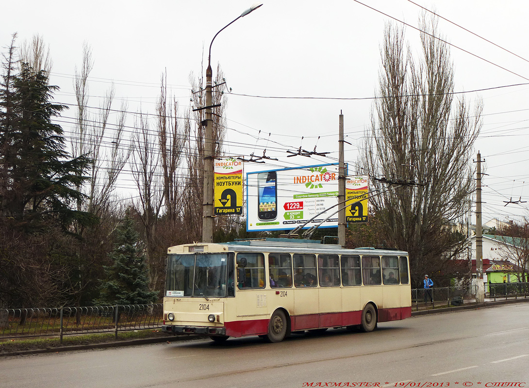 Крымский троллейбус, Škoda 14Tr89/6 № 2104