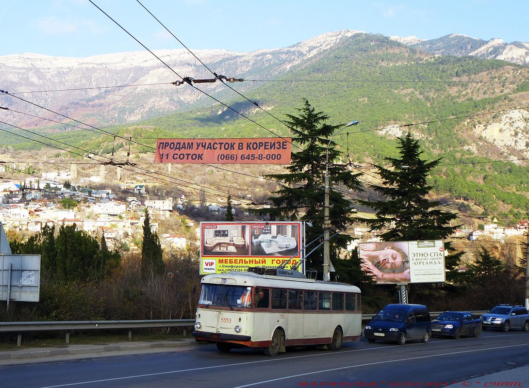 Крымский троллейбус, Škoda 9Tr21 № 5553
