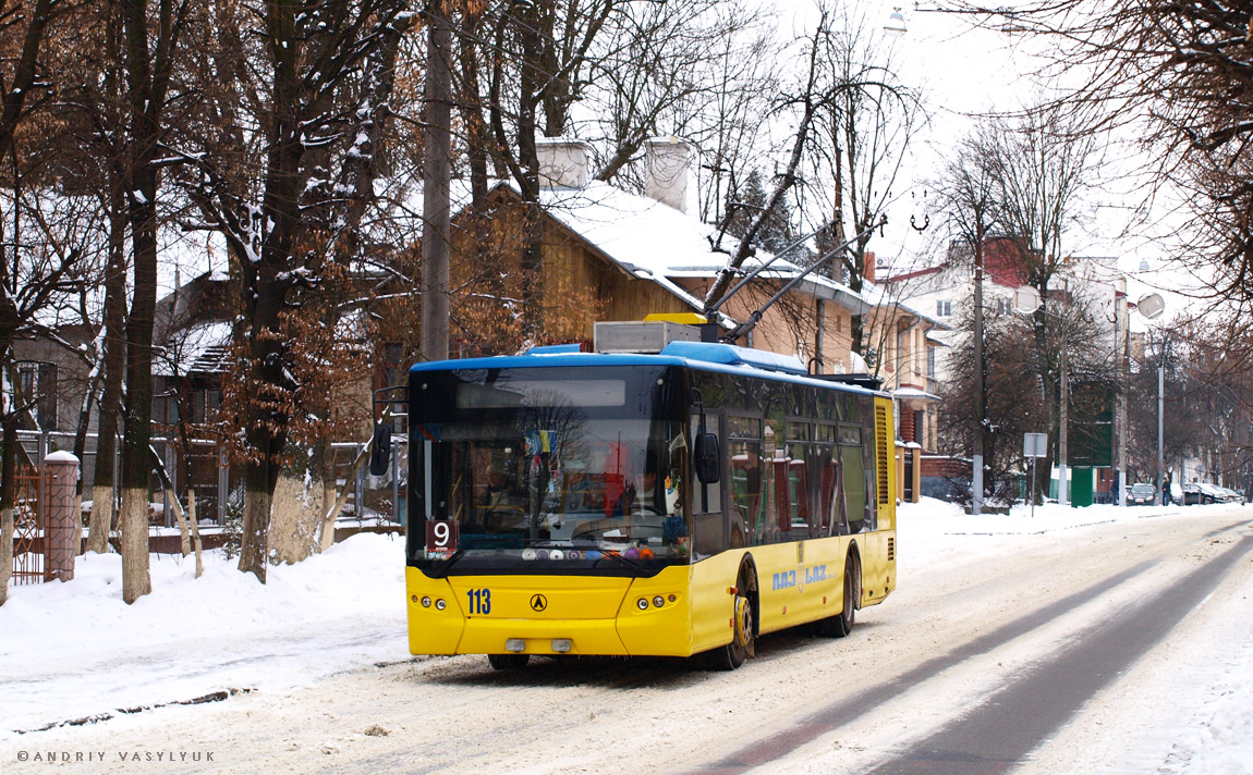 Львов, ЛАЗ E183D1 № 113