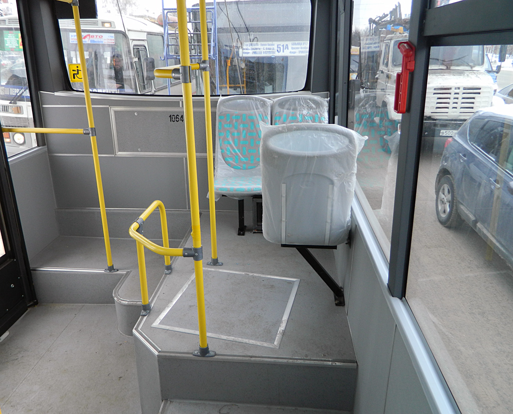 Уфа, БТЗ-52763А № 1064; Уфа — Новые троллейбусы БТЗ и УТТЗ; Уфа — Салоны