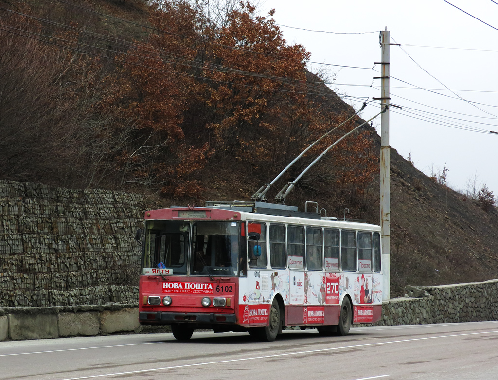 Крымский троллейбус, Škoda 14Tr89/6 № 6102