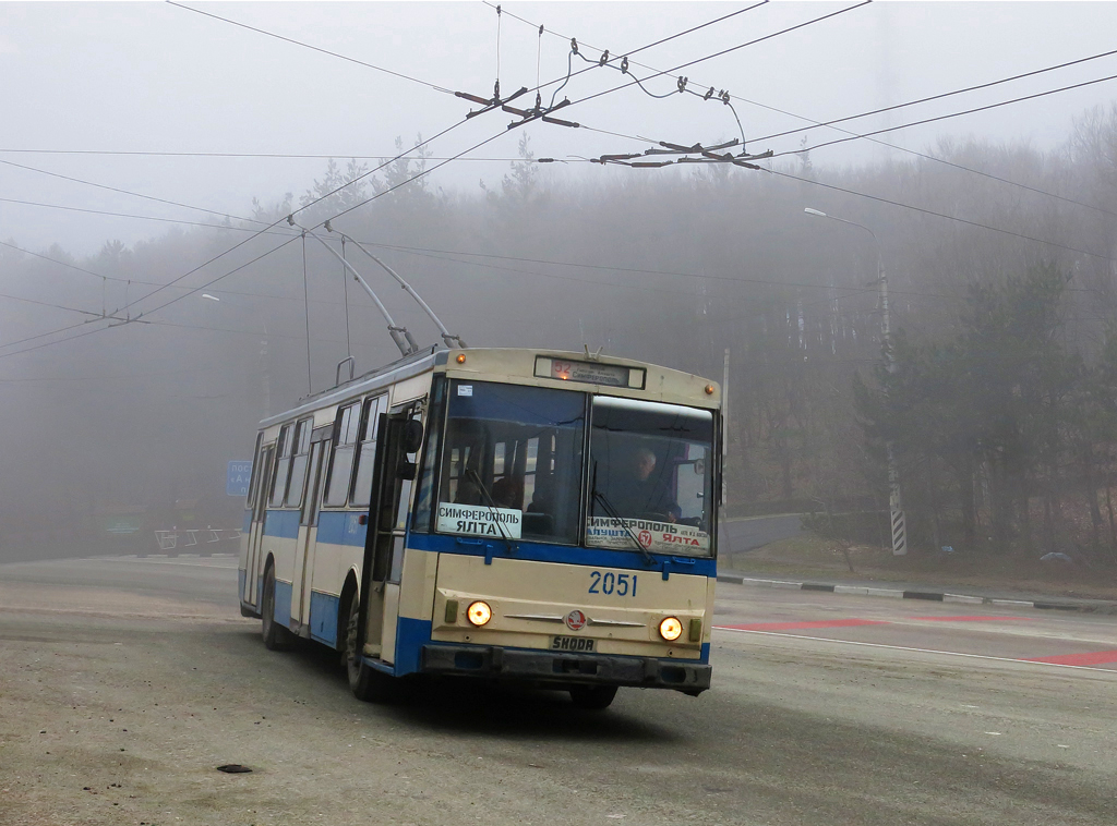 Крымский троллейбус, Škoda 14Tr02/6 № 2051