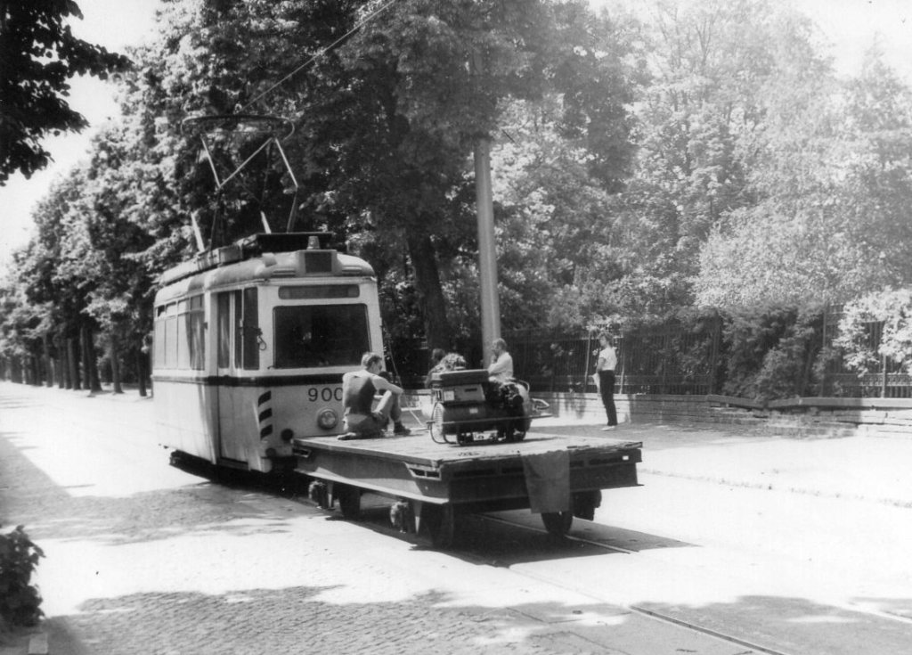 Котбус, Двухосный прицепной вагон № б/н; Котбус — Старые фотографии Котбус, Двухосный прицепной вагон № б/н; Котбус — Старые фотографии