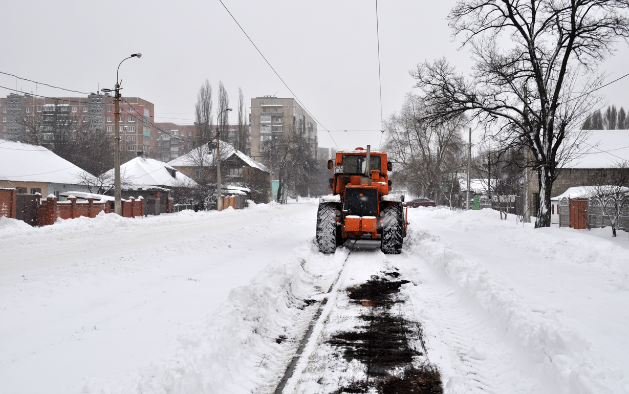 Донецк — Снегопад-2013; Донецк — Трамвайные линии: сеть 3-го депо