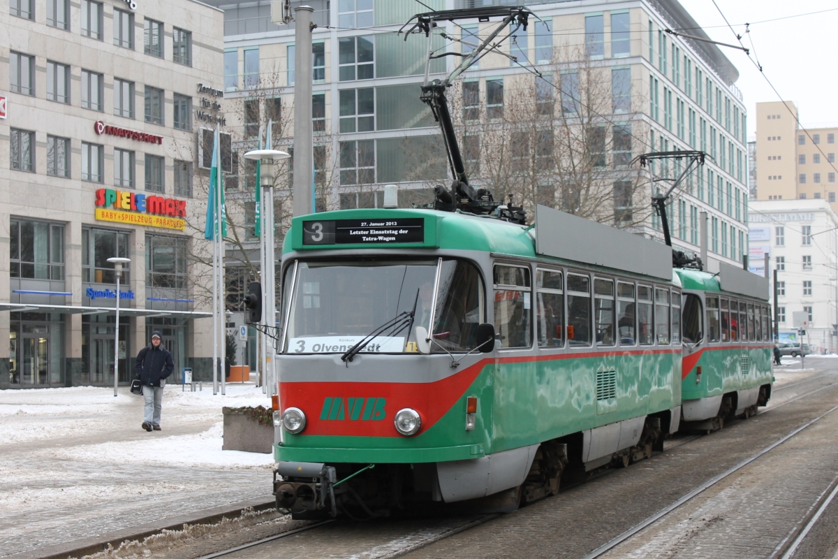 Магдебург, Tatra T4DM № 1244; Магдебург — Прощание с Татрами (27.01.2013) Магдебург, Tatra T4DM № 1244; Магдебург — Прощание с Татрами (27.01.2013)
