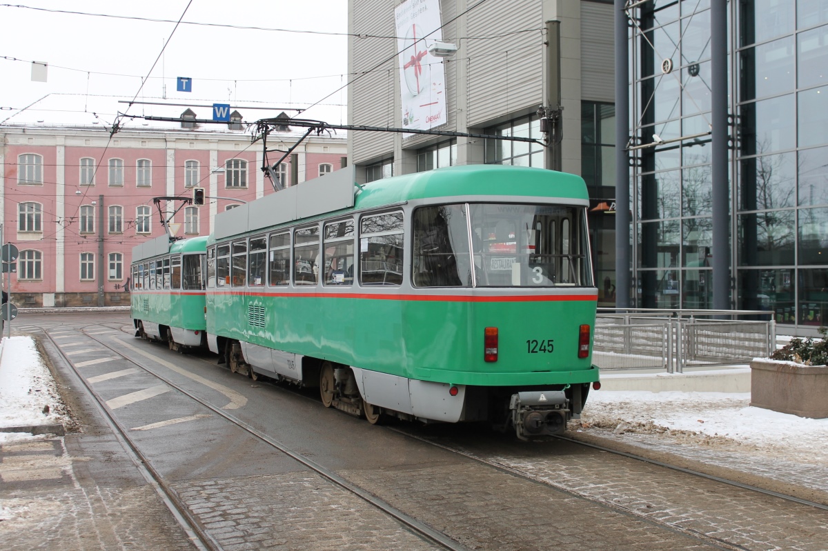 Магдебург, Tatra T4DM № 1245; Магдебург — Прощание с Татрами (27.01.2013)