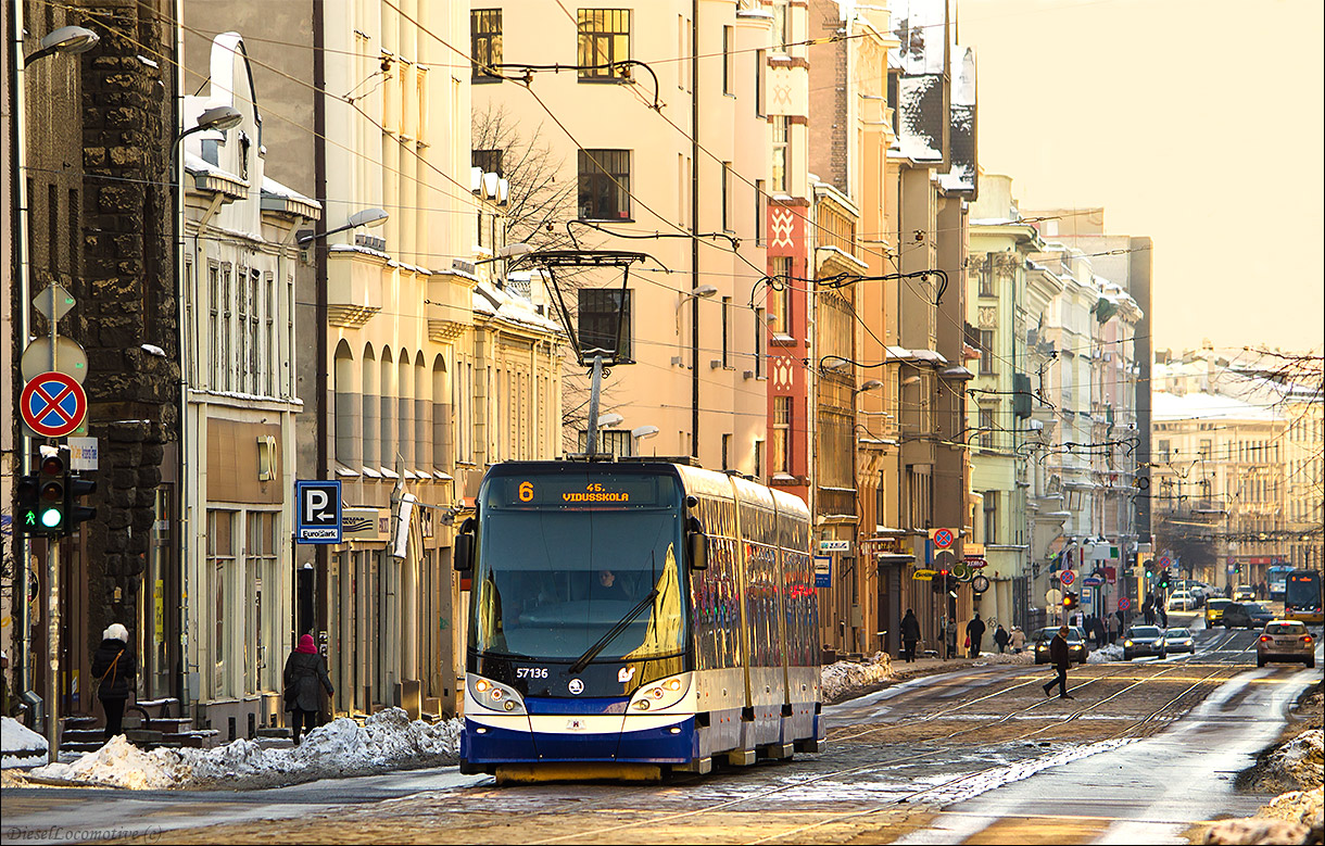 Рига, Škoda 15T ForCity Alfa Riga № 57136