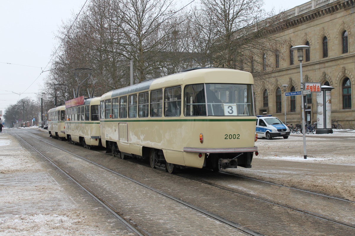 Magdeburg, Tatra B4D Br. 2002; Magdeburg — Farewell of the Tatra on 27.01.2013 • Tatra-Abschied am 27.01.2013