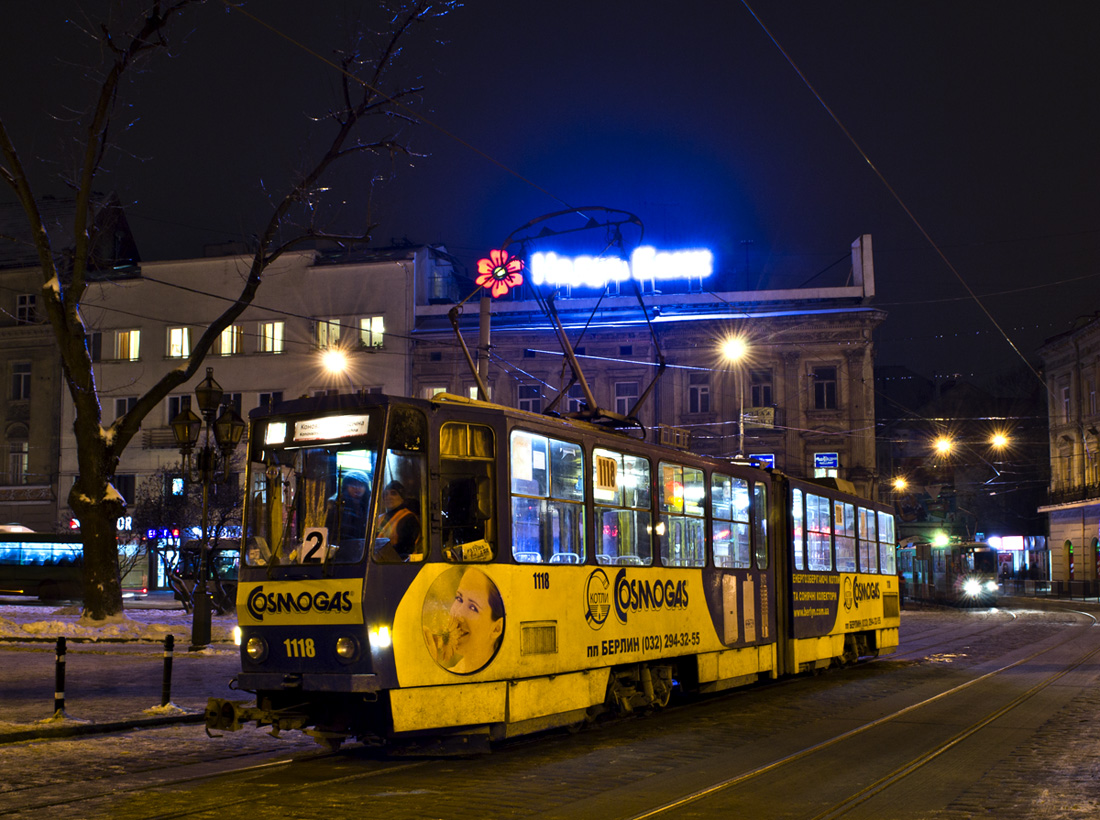 Львов, Tatra KT4SU № 1118