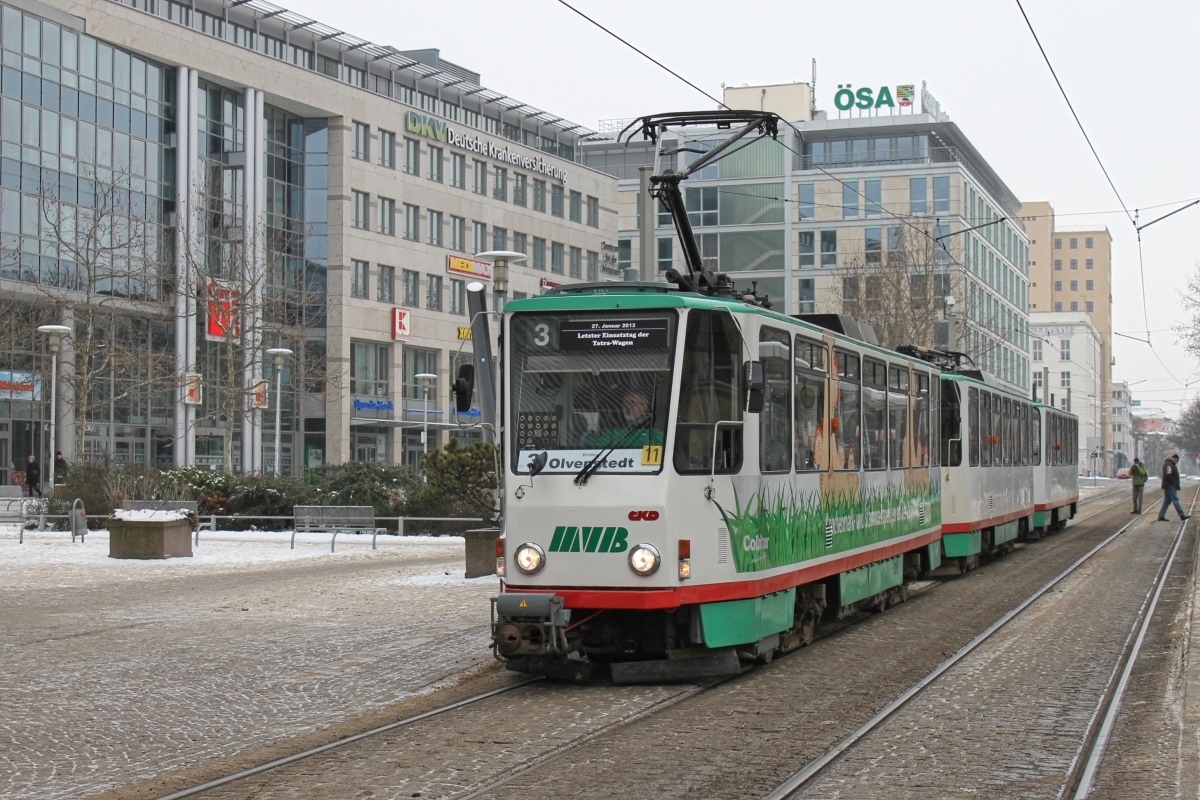 Магдебург, Tatra T6A2M № 1275; Магдебург — Прощание с Татрами (27.01.2013) Магдебург, Tatra T6A2M № 1275; Магдебург — Прощание с Татрами (27.01.2013)