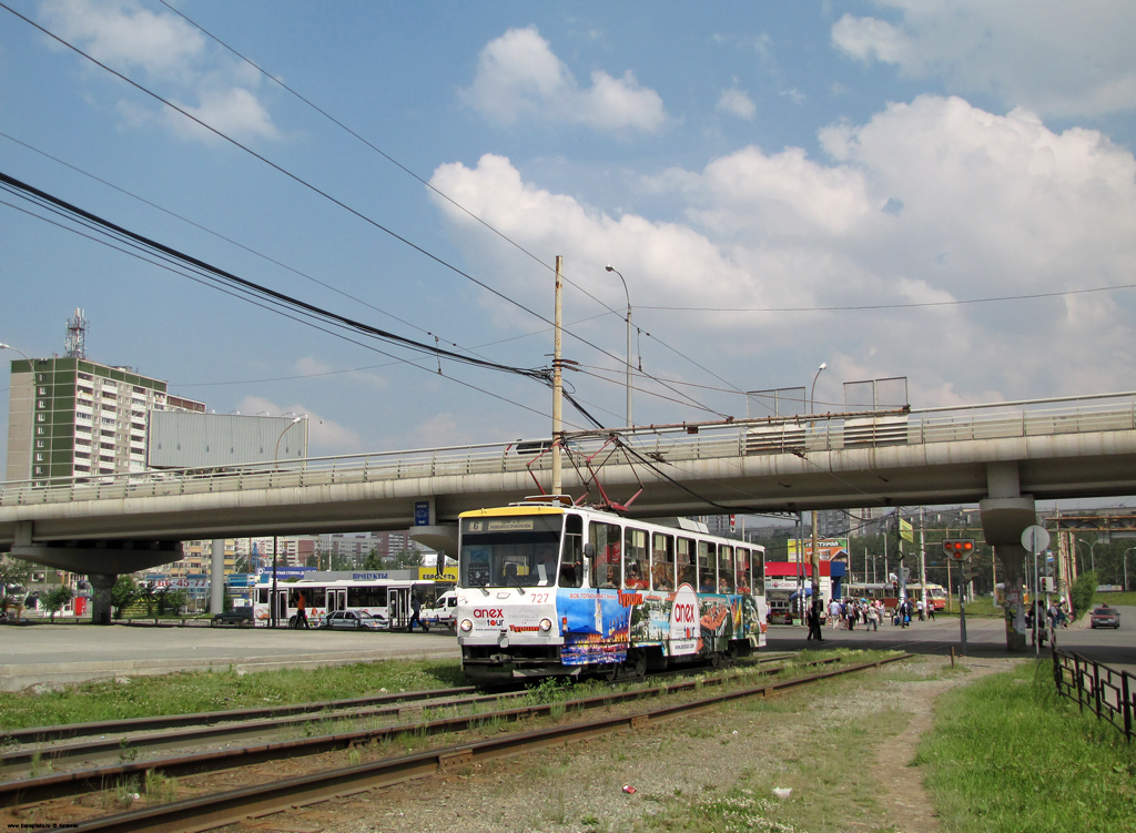 Екатеринбург, Tatra T6B5SU № 727