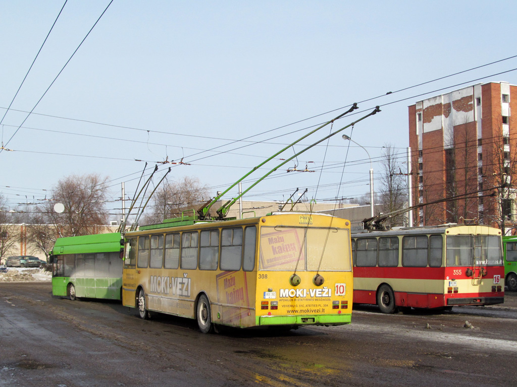 Каунас, Škoda 14Tr89/6 № 308