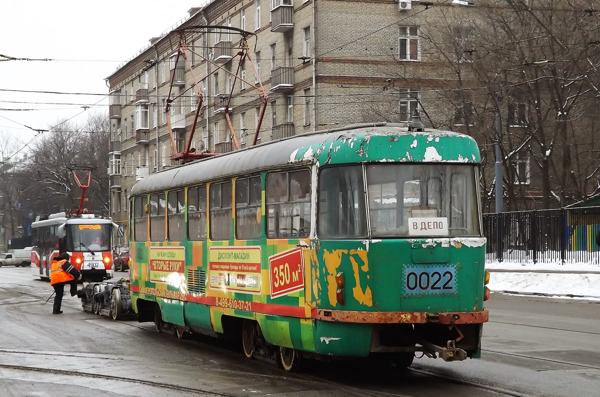Москва, Tatra T3SU № 0022