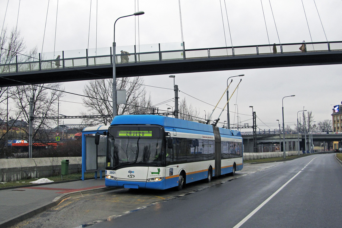 Ostrava, Solaris Trollino III 18 AC Br. 3801 Ostrava, Solaris Trollino III 18 AC Br. 3801