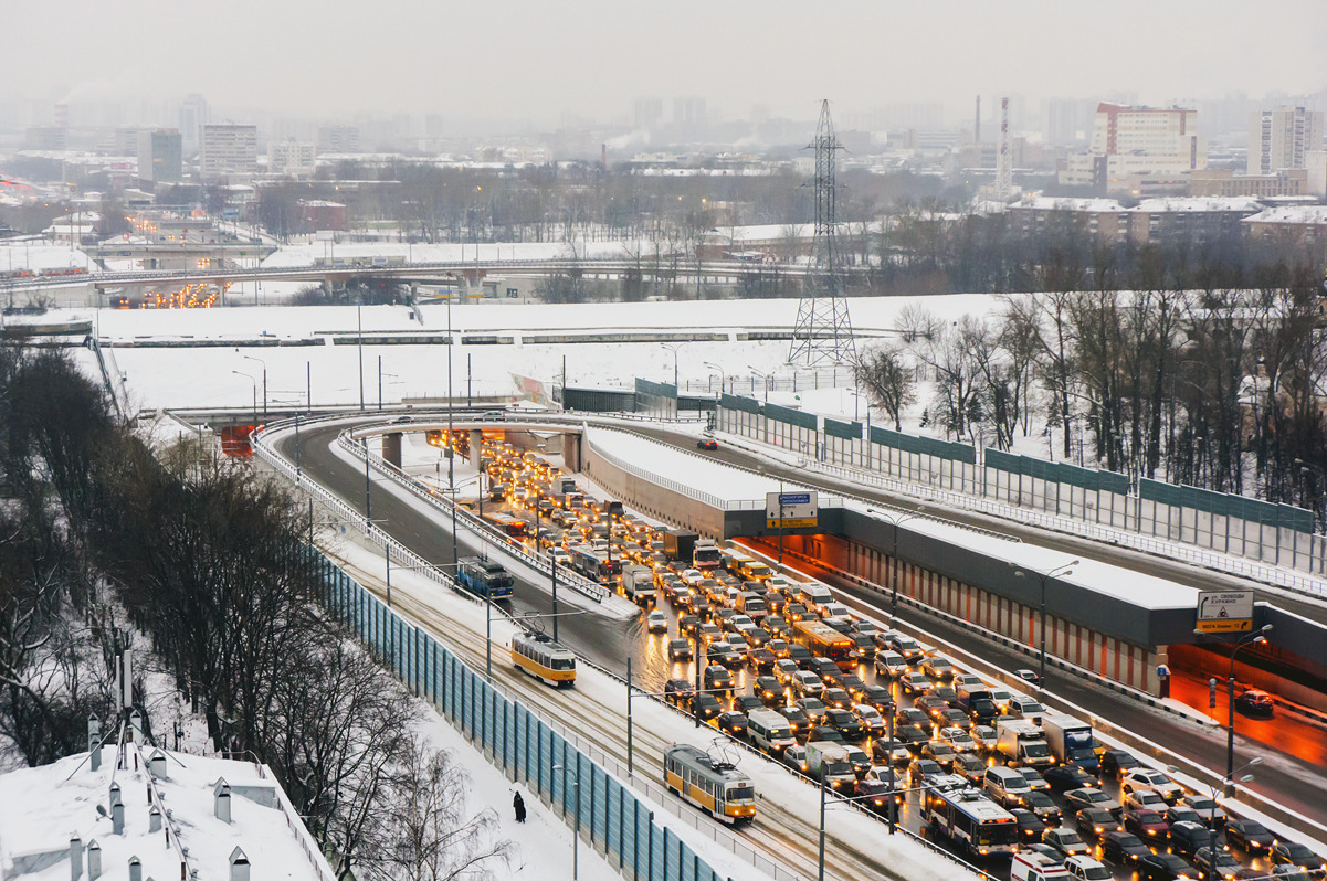 Москва — Виды с высоты; Москва — Трамвайные линии: СЗАО; Москва — Троллейбусные линии: CЗАО