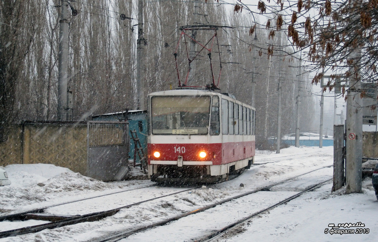 Липецк, Tatra T6B5SU № 140; Липецк — Трамвайное депо №2