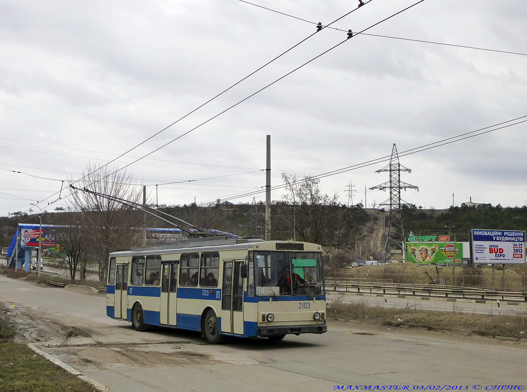 Крымский троллейбус, Škoda 14Tr89/6 № 2103