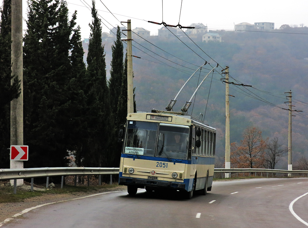 Крымский троллейбус, Škoda 14Tr02/6 № 2051