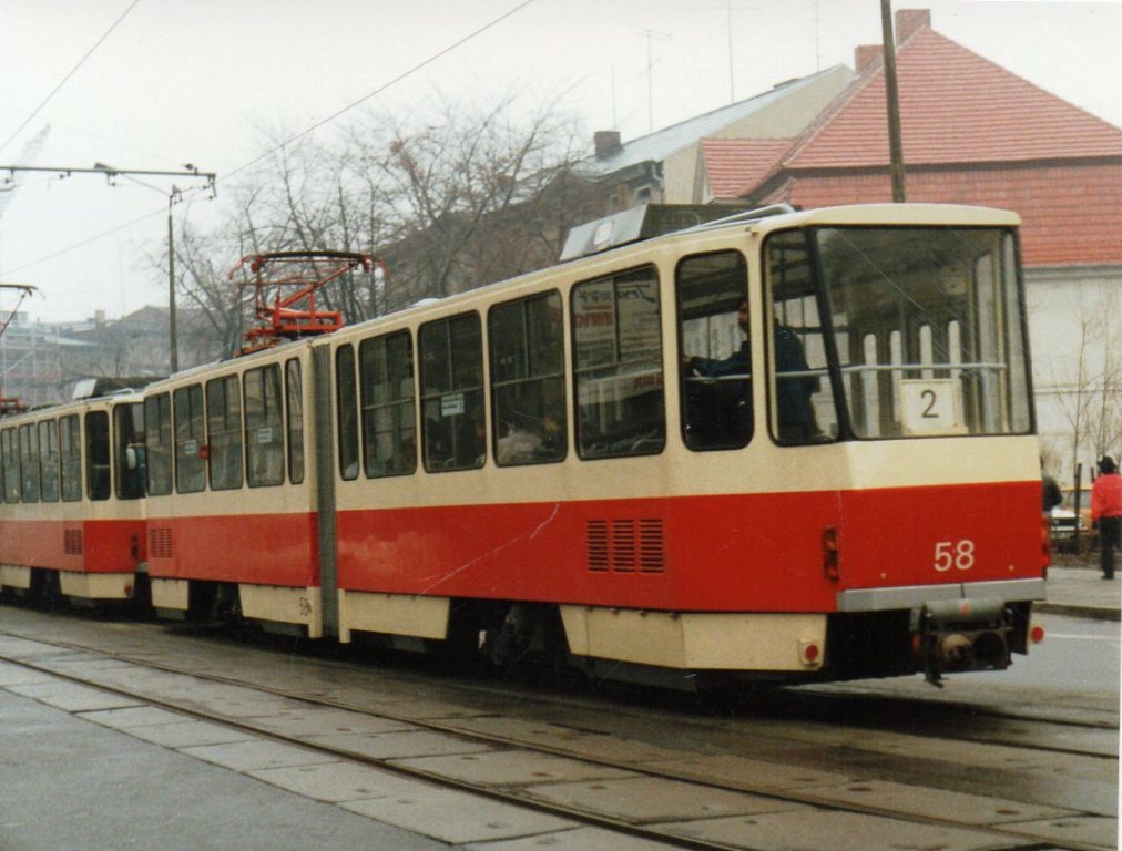 Cottbus, Tatra KT4D nr. 58; Cottbus — Old photos