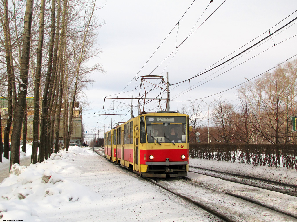 Екатеринбург, Tatra T6B5SU № 736