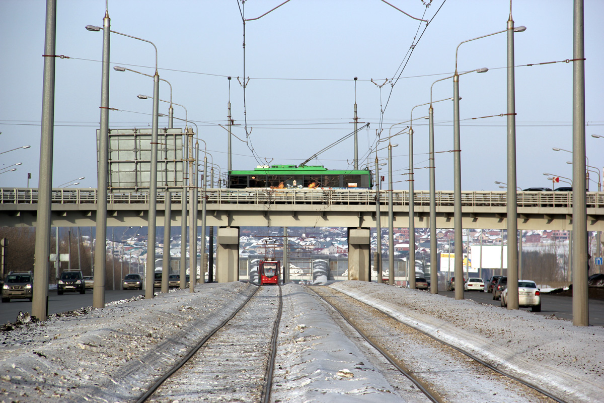 Kazan — Big tram circle; Kazan — ET Lines [4] — East
