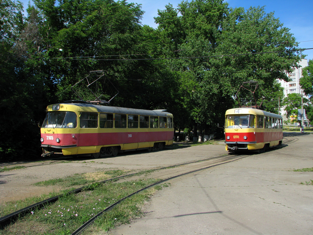 Ульяновск, Tatra T3SU (двухдверная) № 1091; Ульяновск, Tatra T3SU № 2165; Ульяновск — Узловые и конечные станции