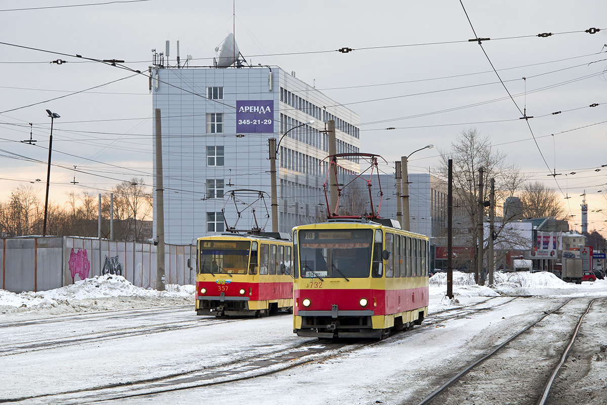 Єкатеринбург, Tatra T6B5SU № 357; Єкатеринбург, Tatra T6B5SU № 732