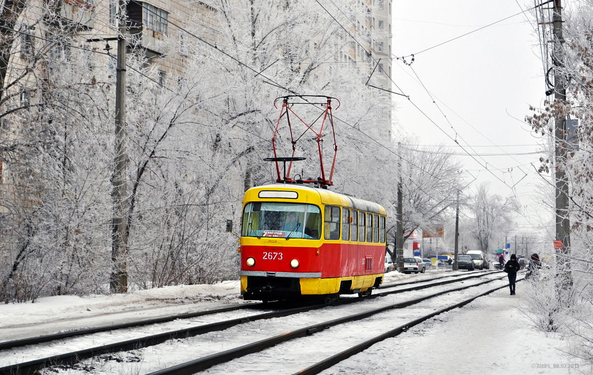 Волгоград, Tatra T3SU (двухдверная) № 2673