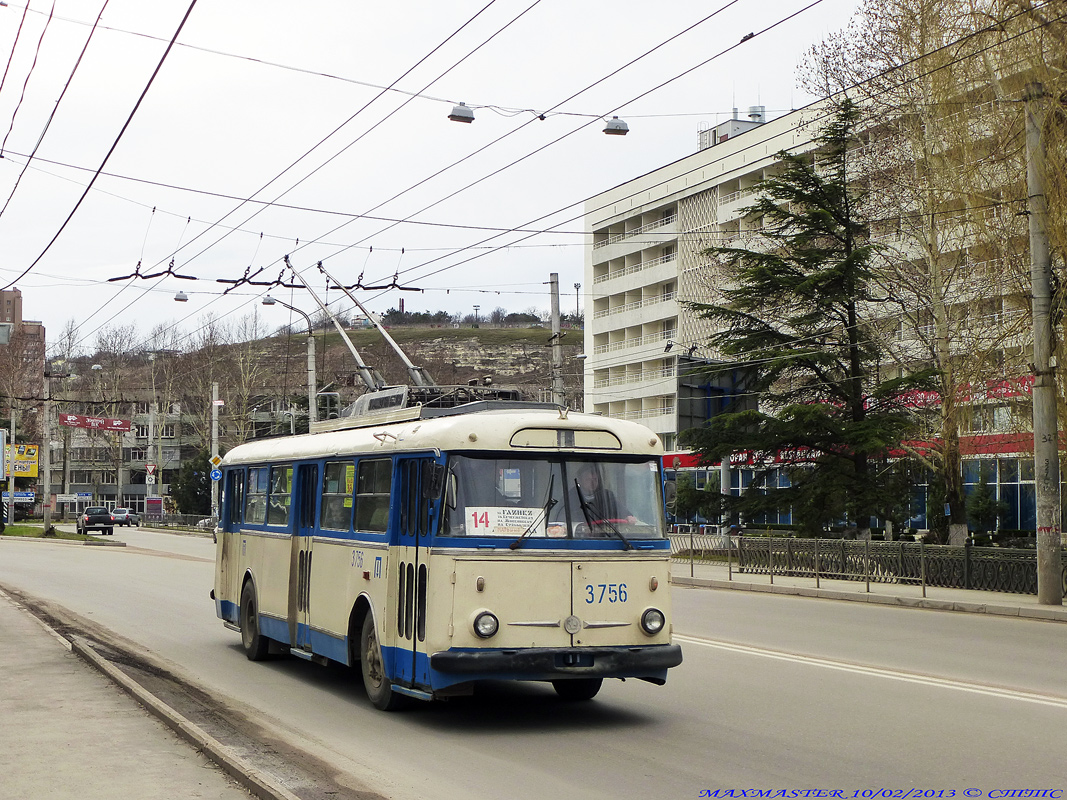 Крымский троллейбус, Škoda 9TrH27 № 3756