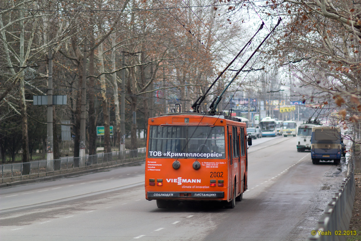 Крымский троллейбус, Škoda 14Tr02/6 № 2002