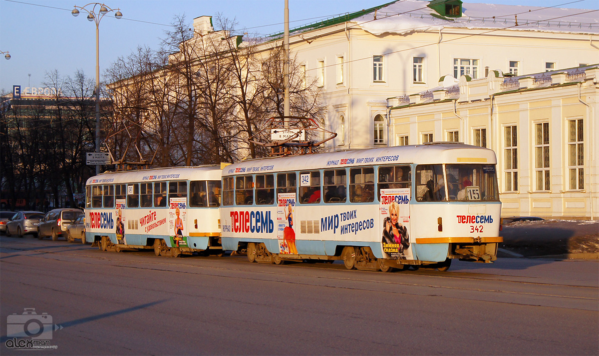 Екатеринбург, Tatra T3SU № 342