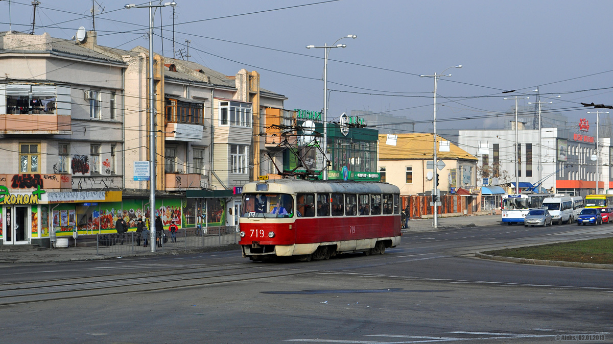Запорожье, Tatra T3SU (двухдверная) № 719