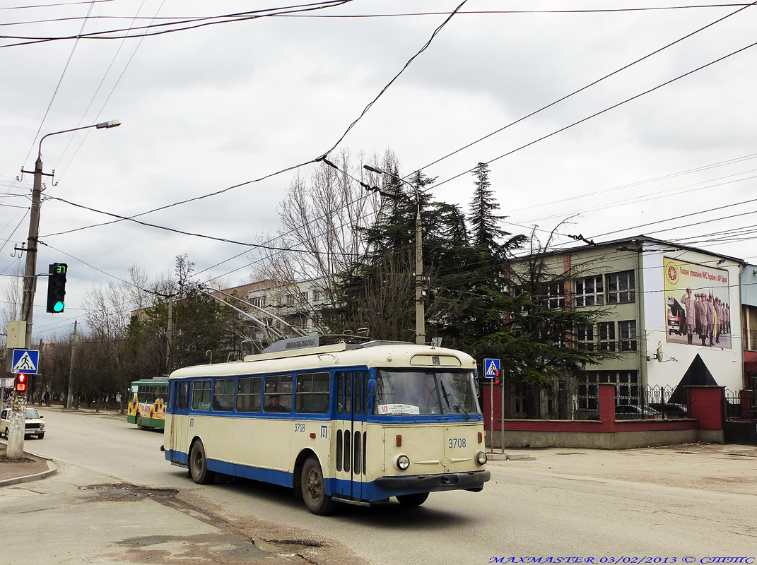 Крымский троллейбус, Škoda 9TrH27 № 3708