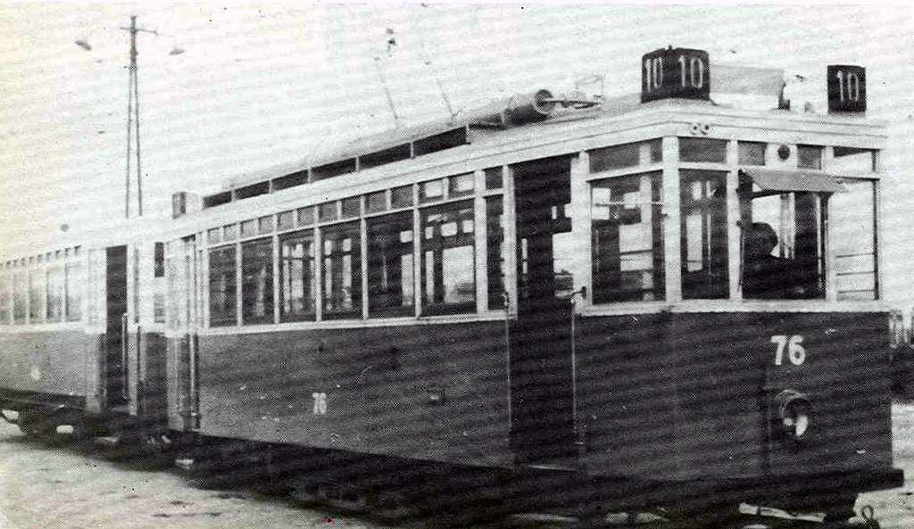 Sofia, MAN/AEG 2-axle motor car Nr. 76; Sofia — Historical — Тramway photos (1945–1989); Sofia — The anniversary edition: “ 75 Years public transport in Sofia”