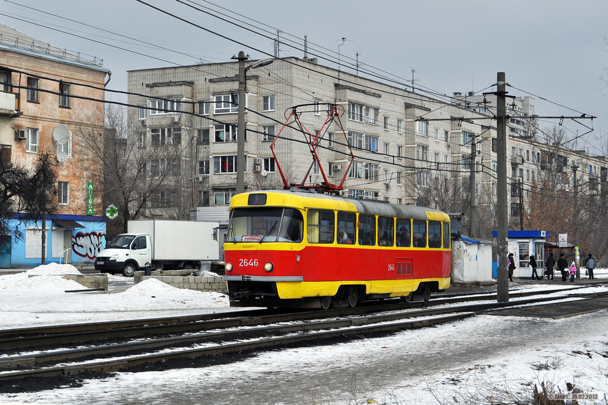 Волгоград, Tatra T3SU (двухдверная) № 2646