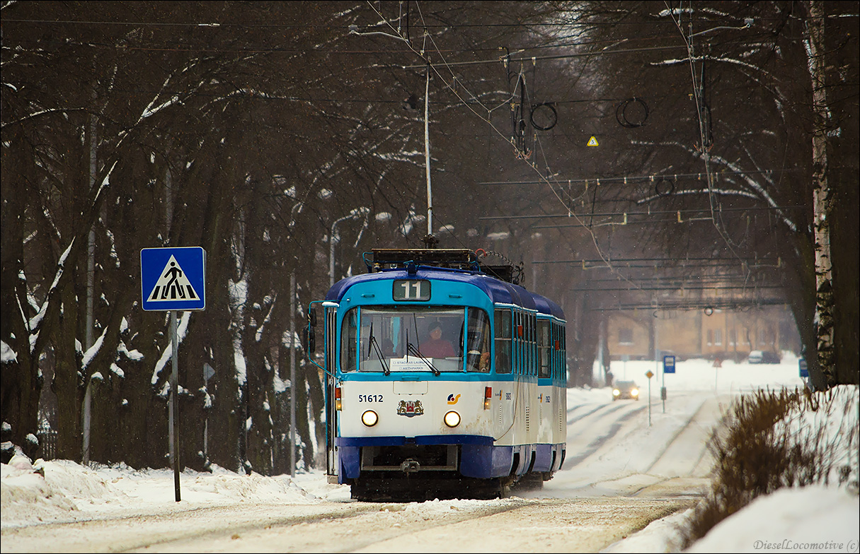 Рига, Tatra T3A № 51612