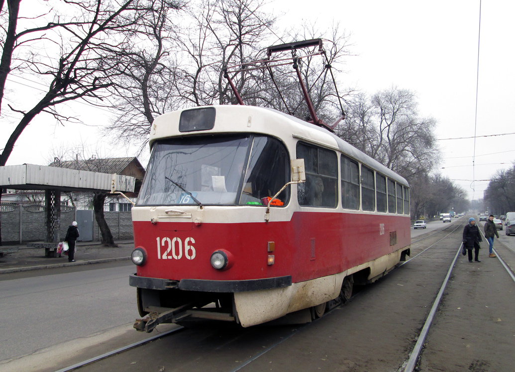 Днепр, Tatra T3SU № 1206
