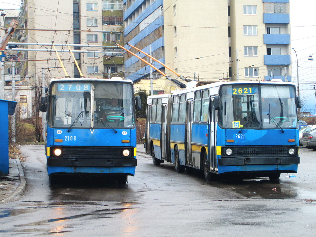 София, Ikarus 280.92 № 2708; София, Ikarus 280.92 № 2621