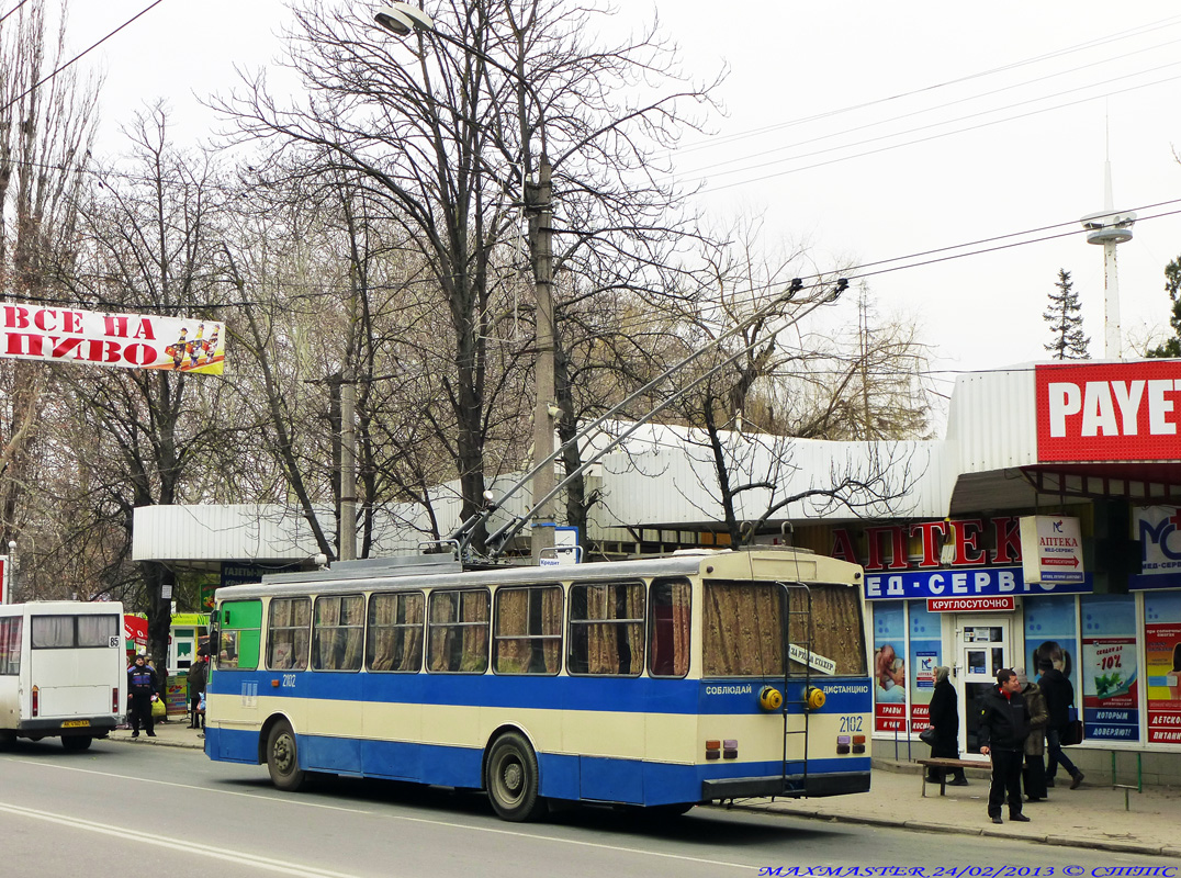 Крымский троллейбус, Škoda 14Tr89/6 № 2102