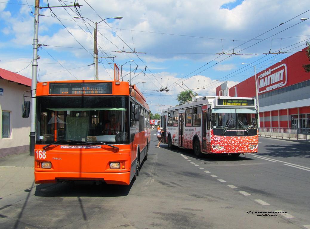 Краснодар, Тролза-5275.07 «Оптима» № 168; Краснодар, ЗиУ-682Г-016.02 № 229