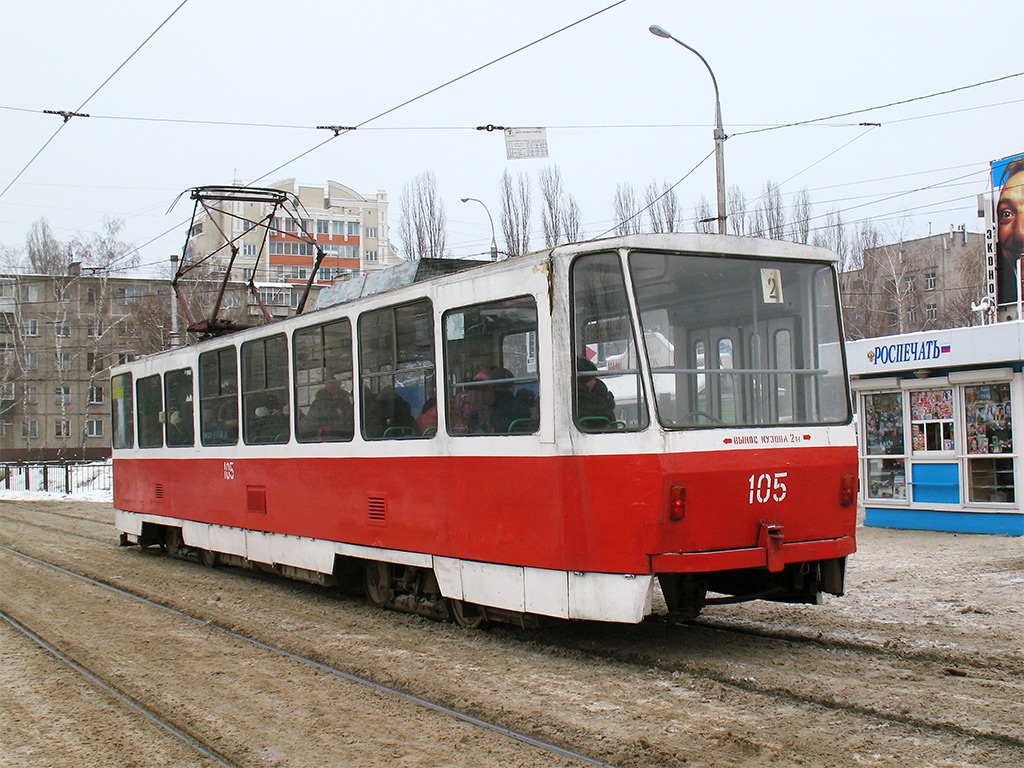 Липецк, Tatra T6B5SU № 105