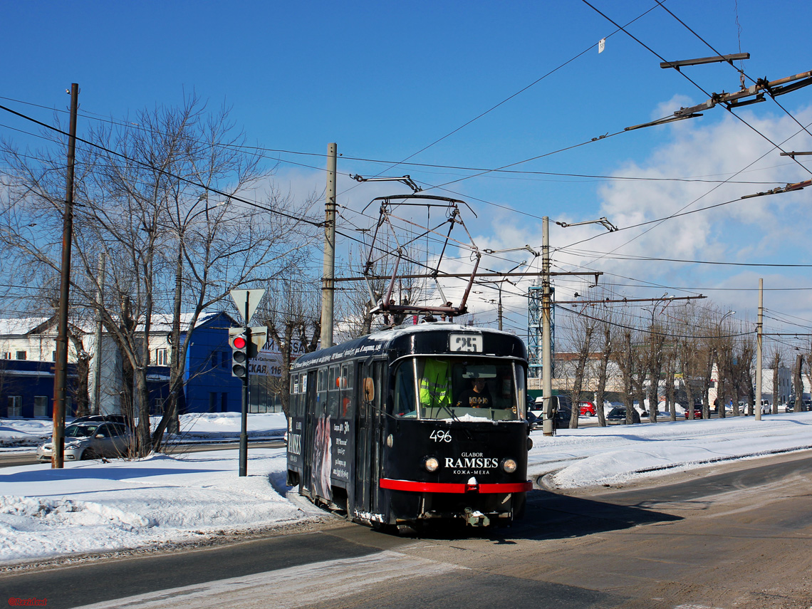 Екатеринбург, Tatra T3SU (двухдверная) № 496