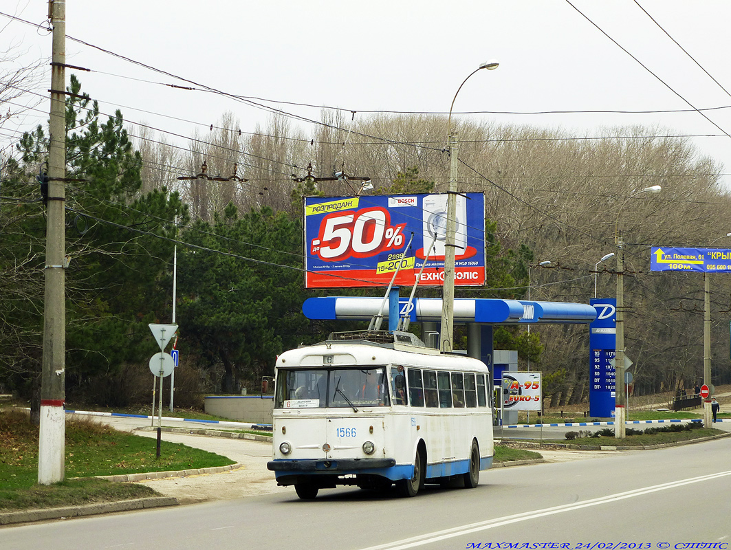 Крымский троллейбус, Škoda 9Tr21 № 1566