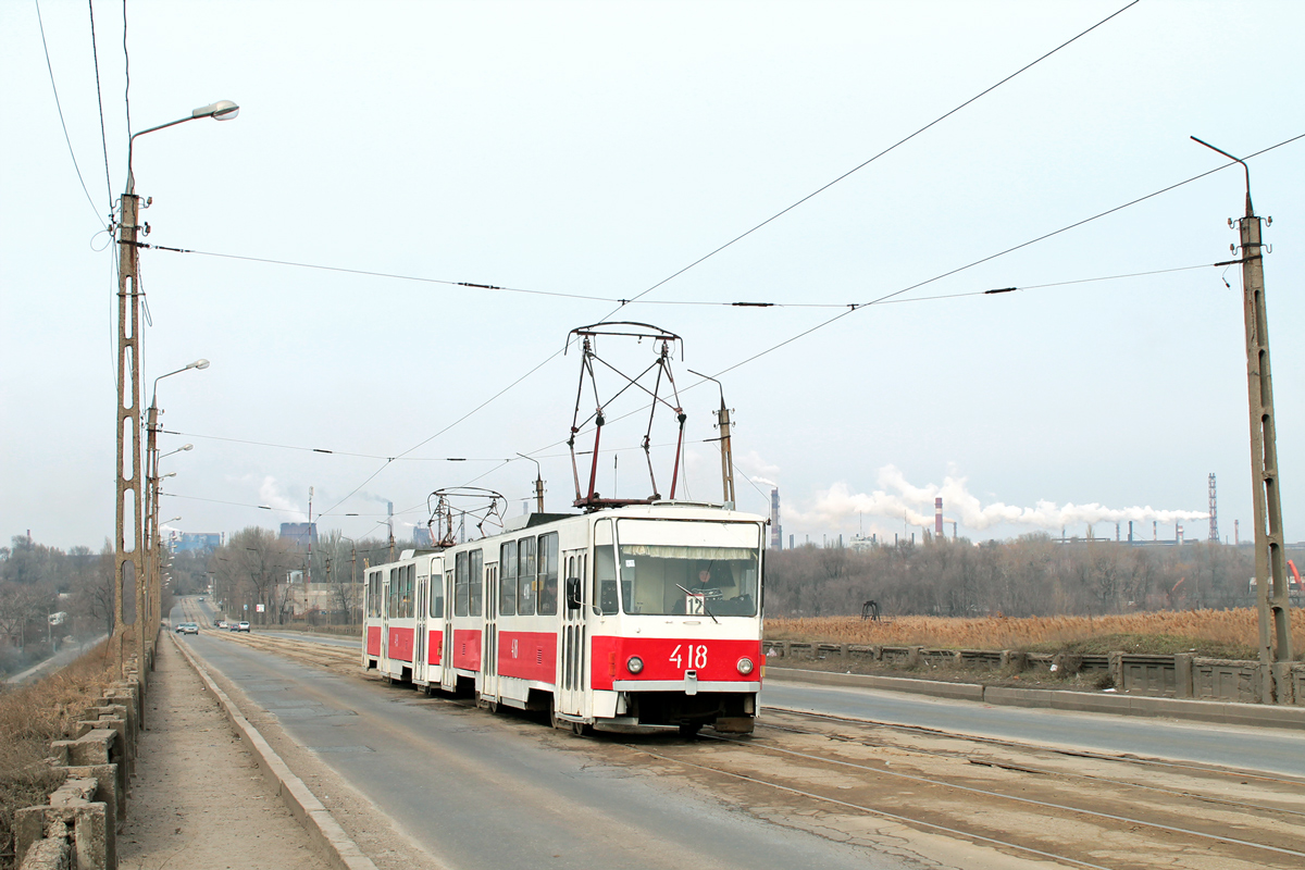 Запорожье, Tatra T6B5SU № 418