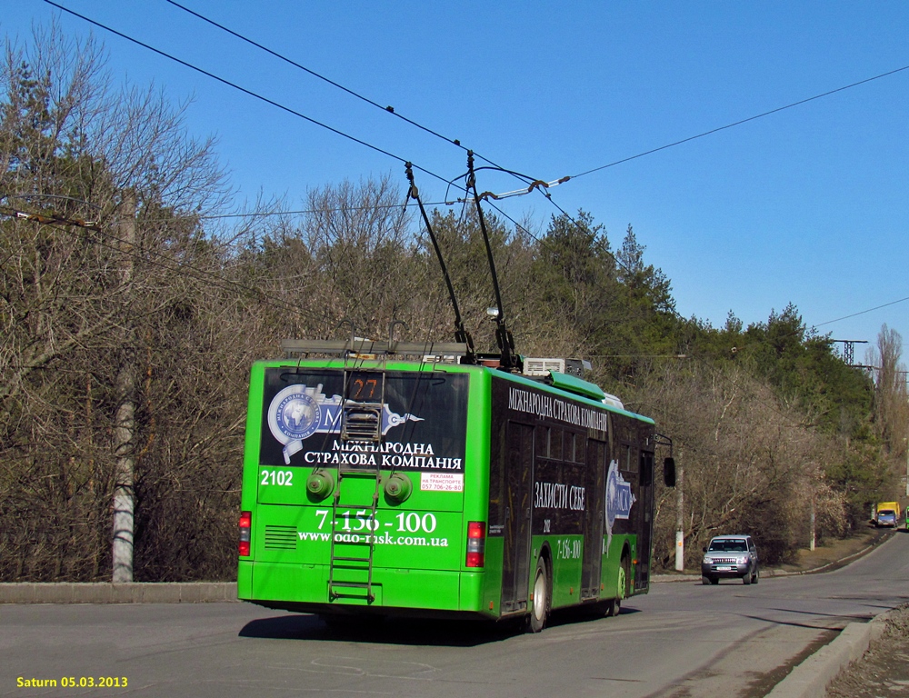 Харьков, LAZ E183A1 № 2102