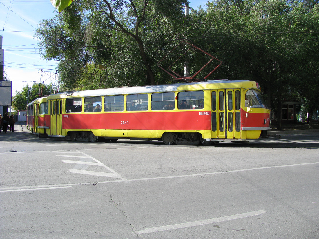 Волгоград, Tatra T3SU (двухдверная) № 2643; Волгоград, Tatra T3SU (двухдверная) № 2644